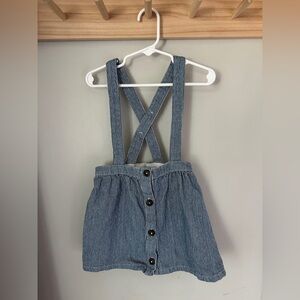 Cat & Jack 100% Cotton Striped Pinafore Dress